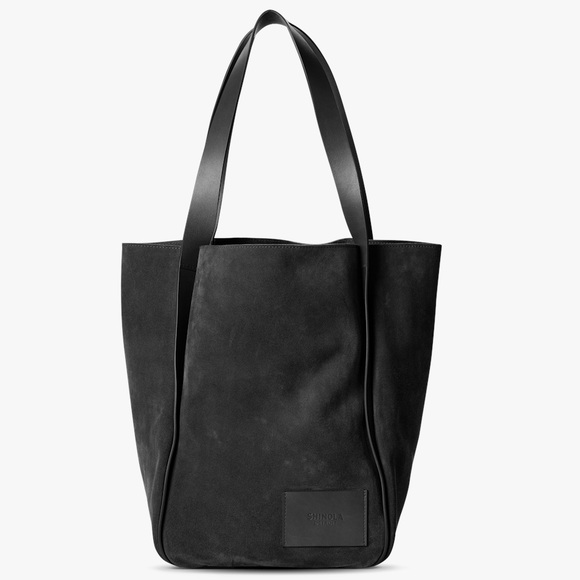 Shinola Detroit suede leather Birdy Day Tote slouchy structured luxury work - Picture 5 of 17
